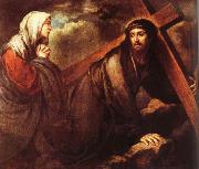 Bartolome Esteban Murillo Jesus bearing a cross painting